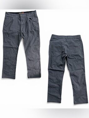 Howler Brothers Pants Men 35x32 (35x29) Frontside 5 Pocket Cordura Canvas Gray